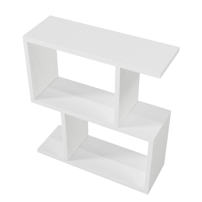 Hanah Home Mesa Auxiliar Karinus White, Estilo Escandinavo, Tablero Melamina, 18mm, 50x55.4x17.5cm, Blanco